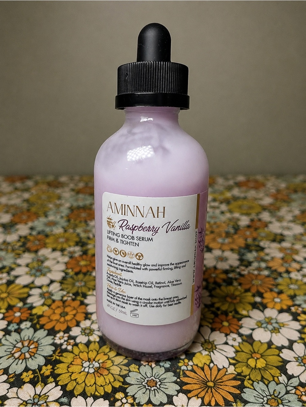Aminnah Raspberry Vanilla Lifting Boob Serum